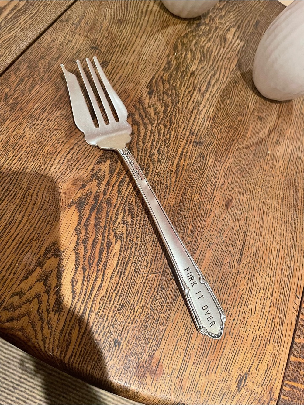 Mud Pie Fork It Over Silver-Plated Serving Fork